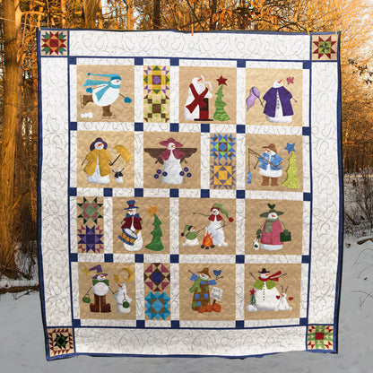 Snowman CLM020769 Quilt Blanket