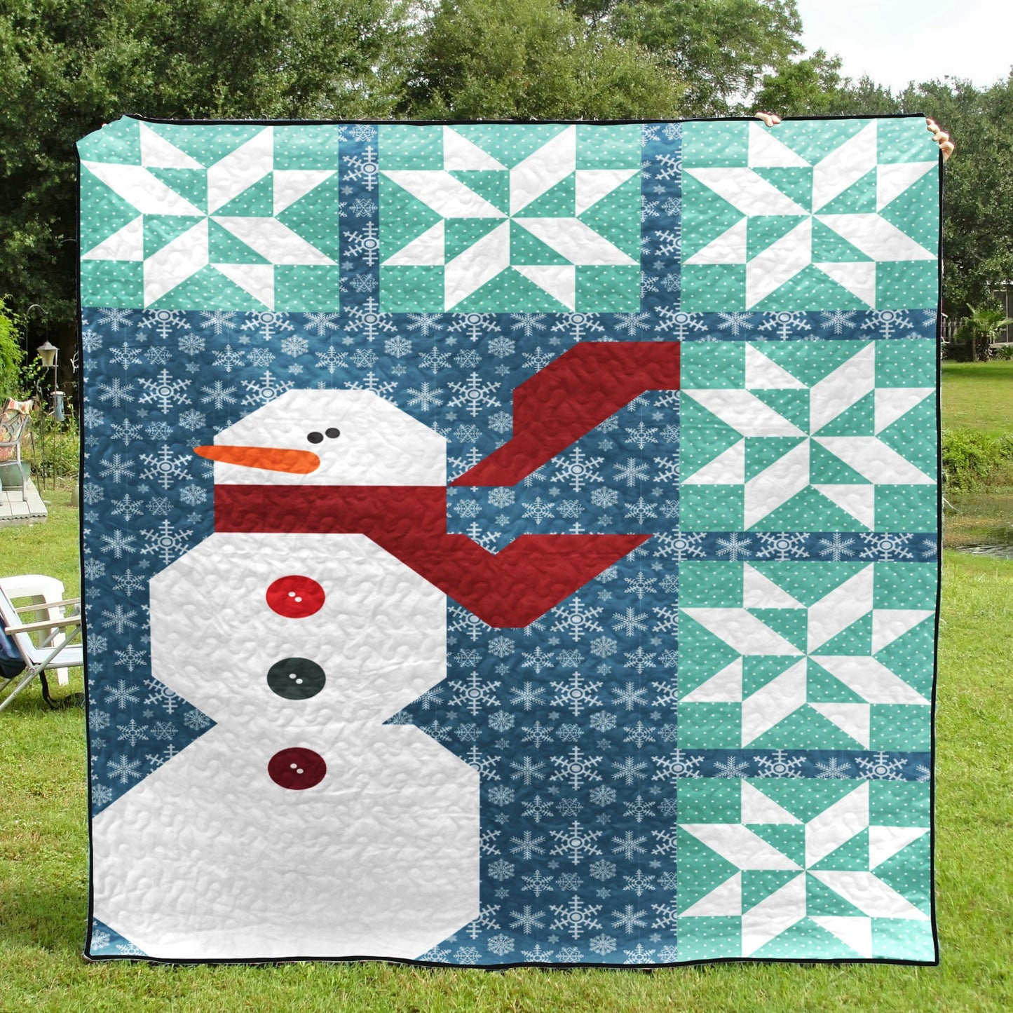 Snowman CLM0910169 Quilt Blanket