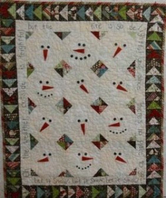 Snowman CLM0910170 Quilt Blanket