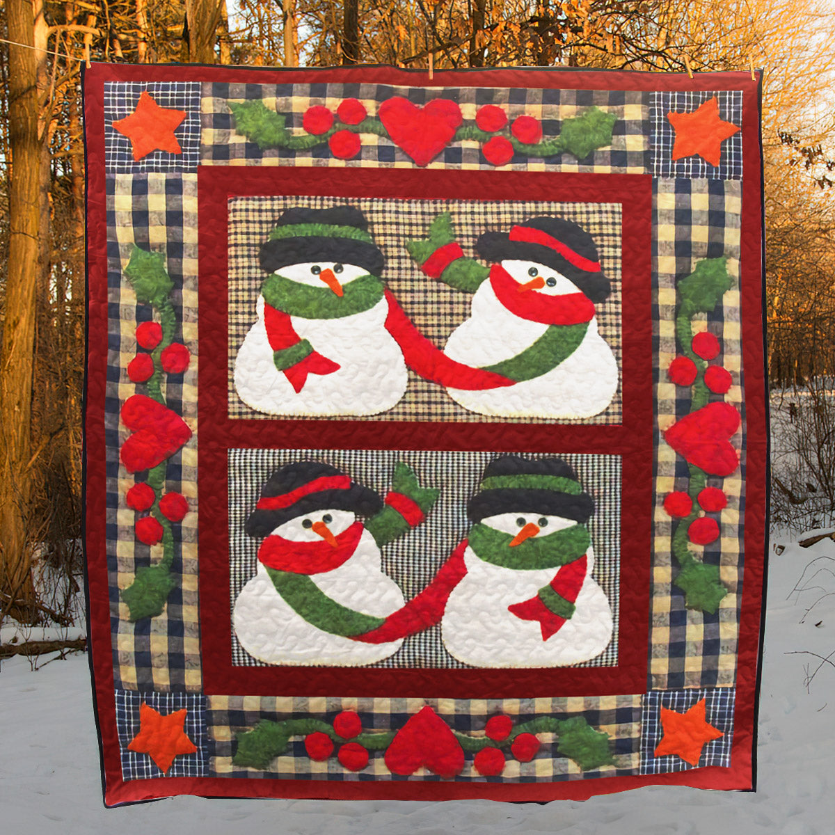 Snowman CLM3110307 Quilt Blanket