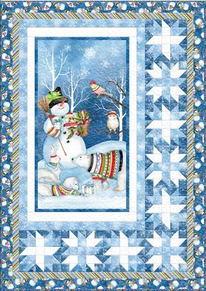 Snowman Christmas CLA2110411Q Quilt Blanket