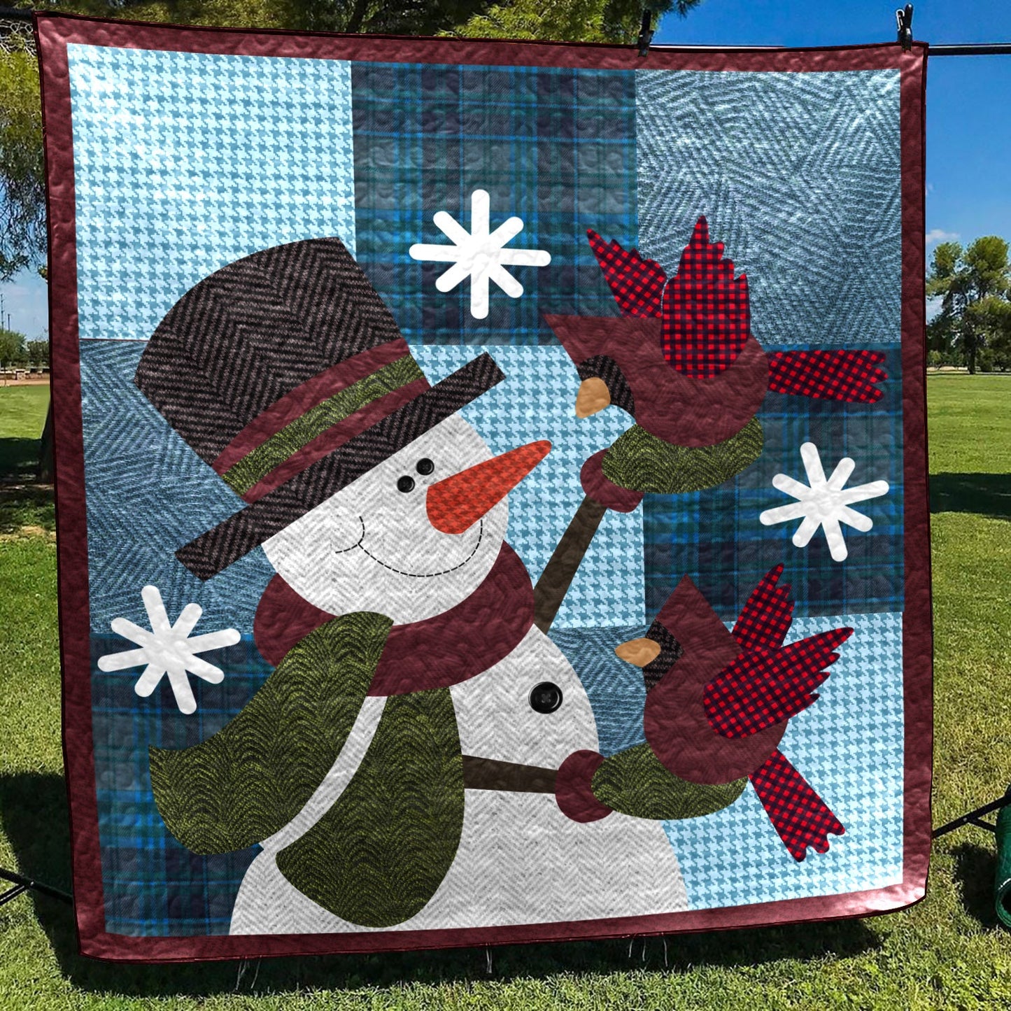 Snowman HM130621 Quilt Blanket