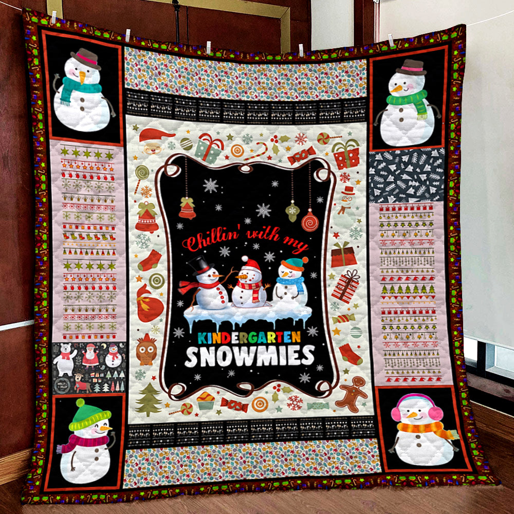 Snowman Kindergarten Quilt Blanket MN031110
