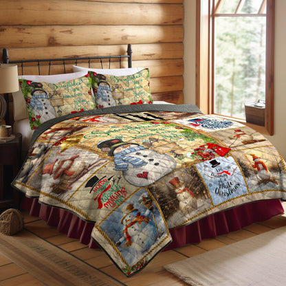 Snowman Quilt Bedding Set CLM060905