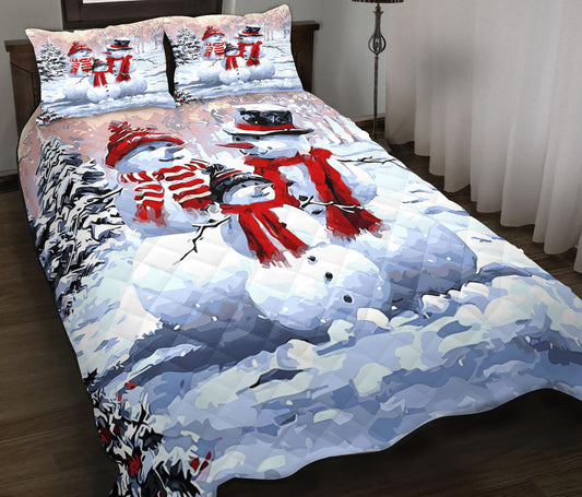 Snowman Quilt Bedding Set MT1009006