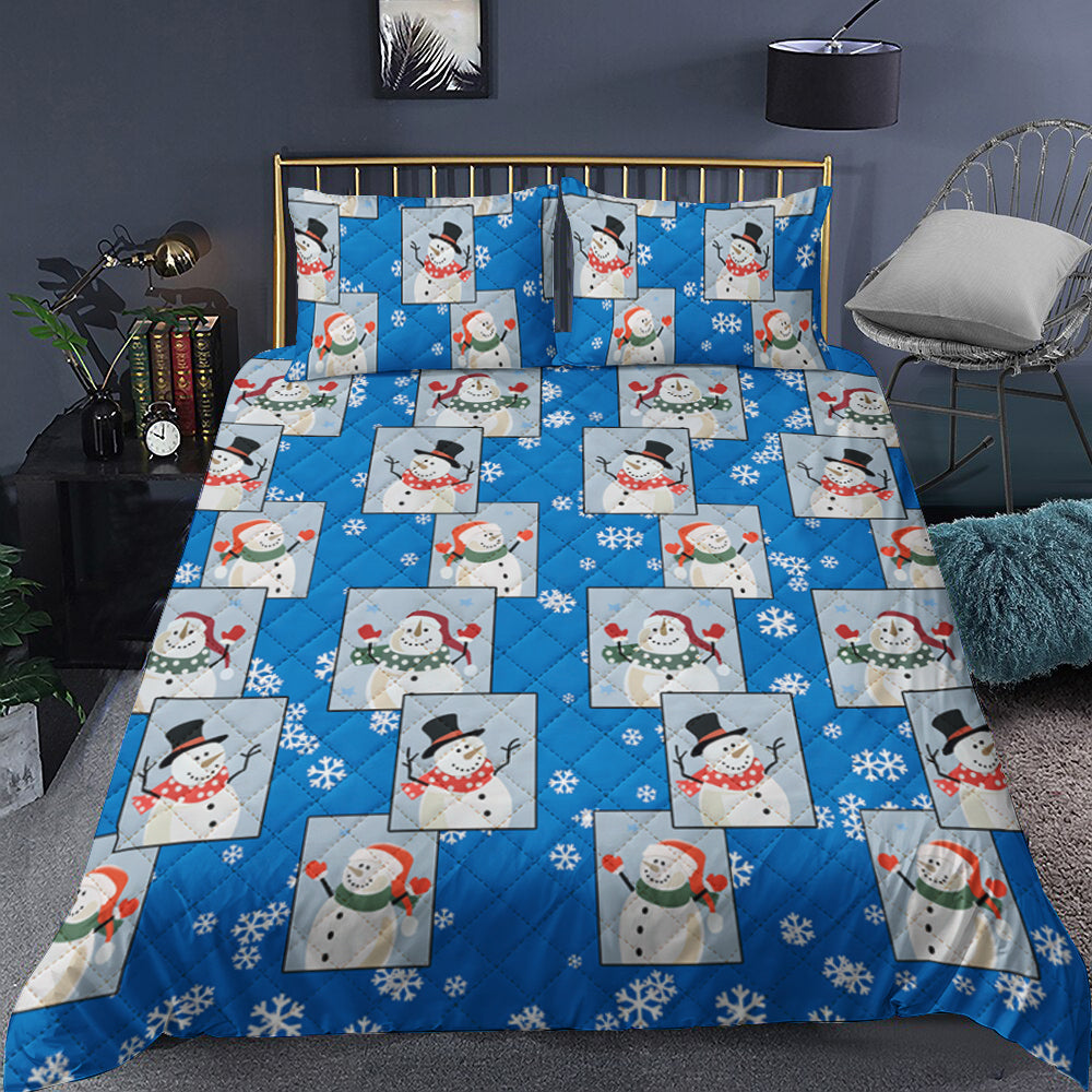 Snowman Quilt Bedding Set MT3009003