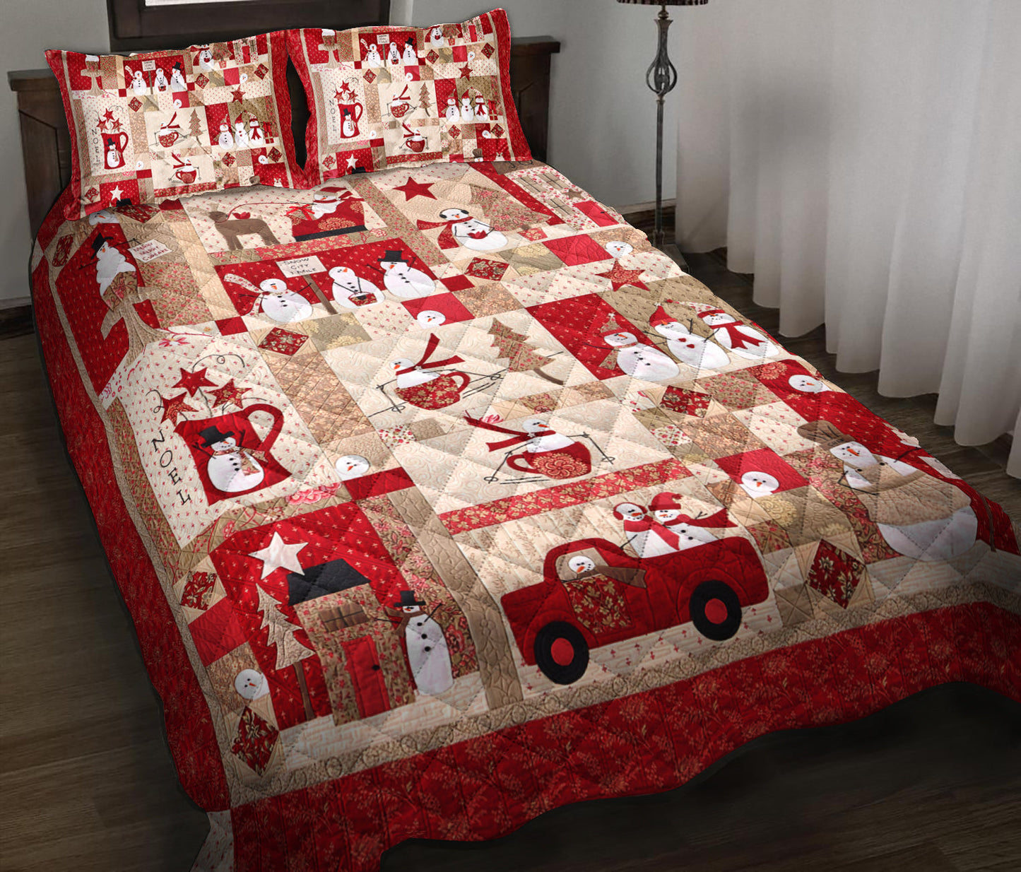 Snowman Quilt Bedding Set TL090907