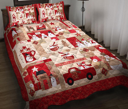 Snowman Quilt Bedding Set TL090907