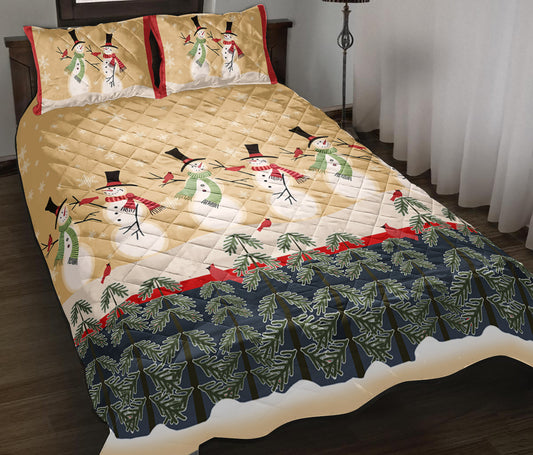 Snowman Quilt Bedding Set TL090927