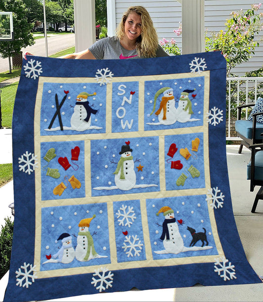 Snowman Quilt Blanket TM281005