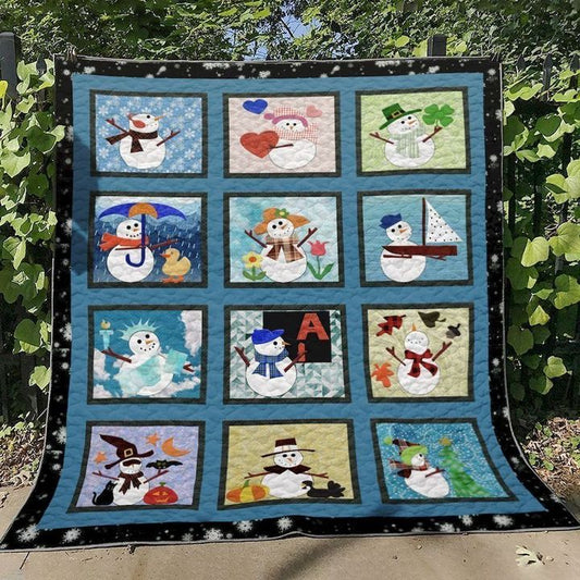 Snowman TN280622 Quilt Blanket