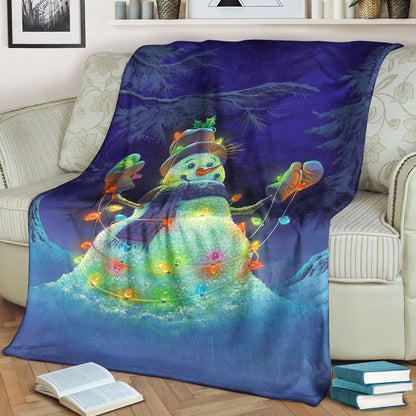 Snowman CG0809149TT Sherpa Fleece Blanket