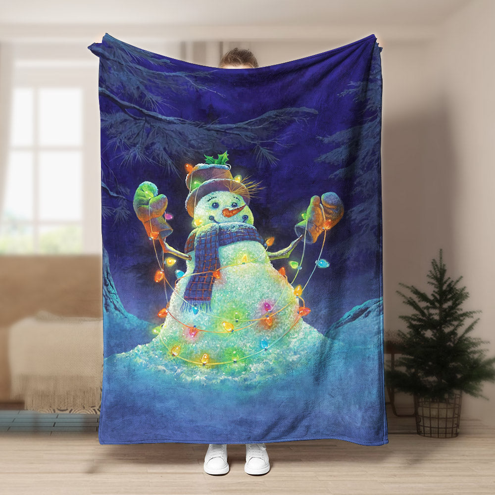 Snowman CG0809149TT Sherpa Fleece Blanket