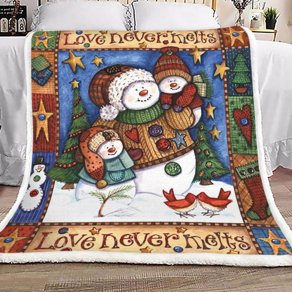 Snowman CG2709100TT Sherpa Fleece Blanket