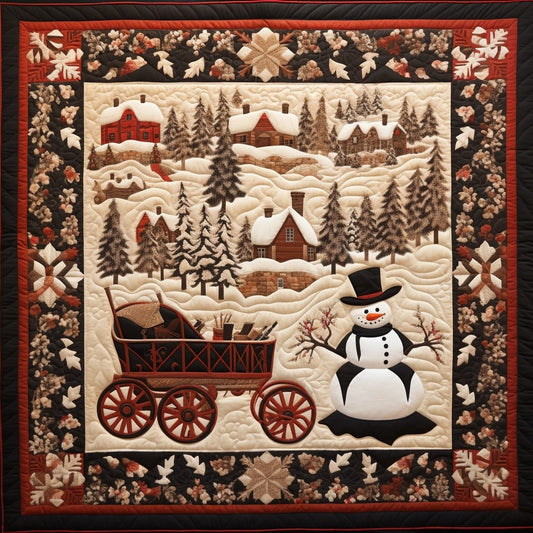 Snowman Christmas BL07112306 Quilt Blanket