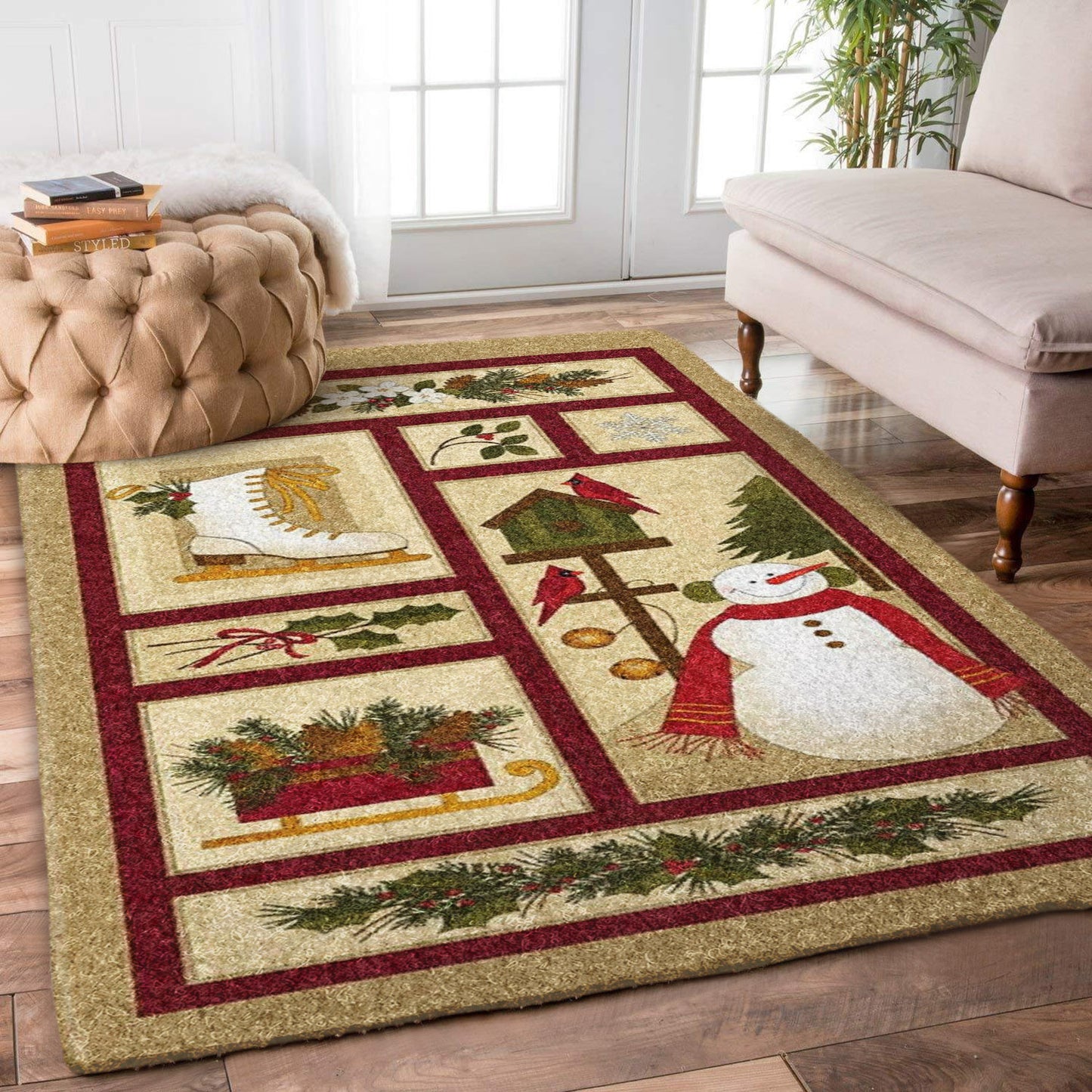 Snowman Christmas HN1710125R Rug
