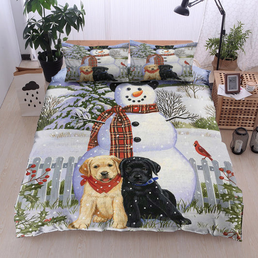 Snowman With Dog HN19100196B Bedding Sets