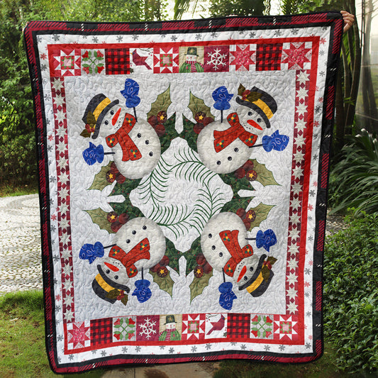 Snowmen CLA0910637Q Quilt Blanket