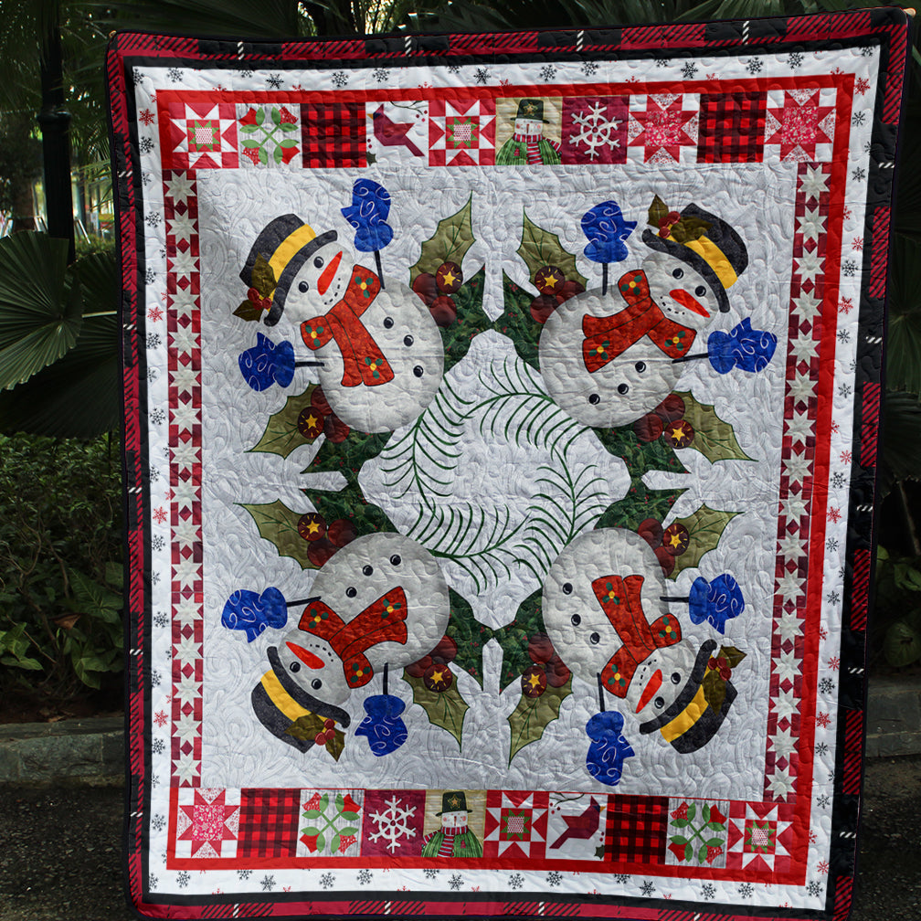 Snowmen CLA0910637Q Quilt Blanket