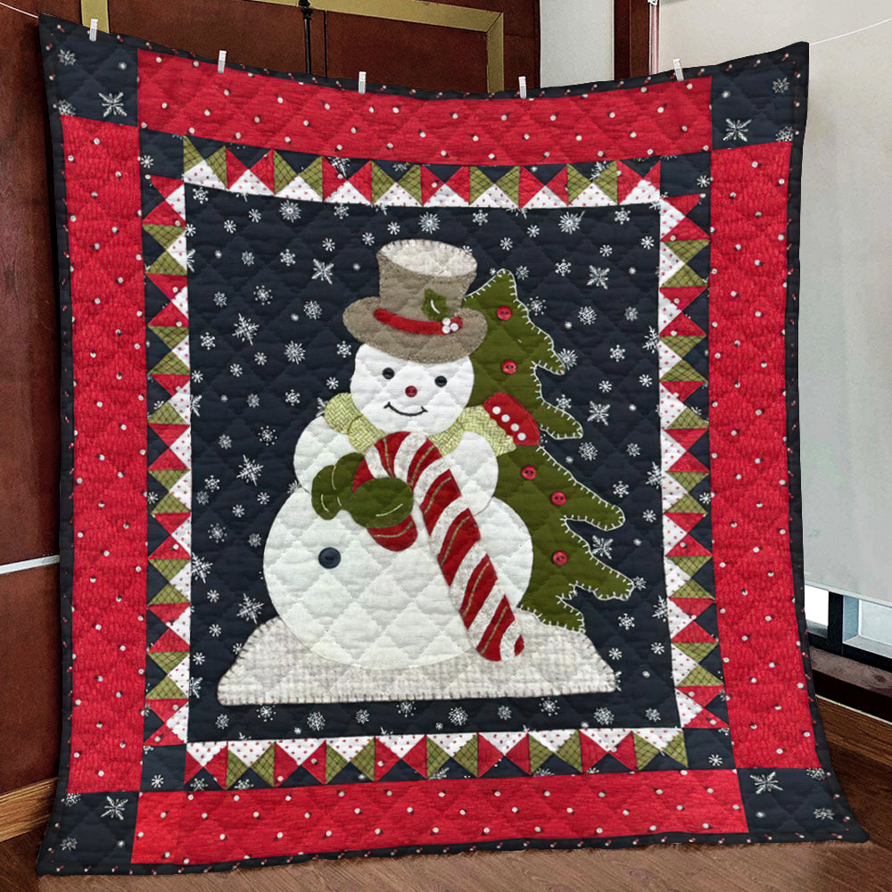 Snowy Snowman HM151010D Quilt Blanket