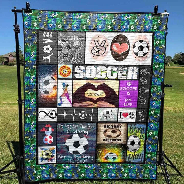 Soccer In My Heart PKTM2405113 Quilt Blanket