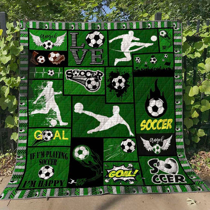 Soccer ML130622 Quilt Blanket