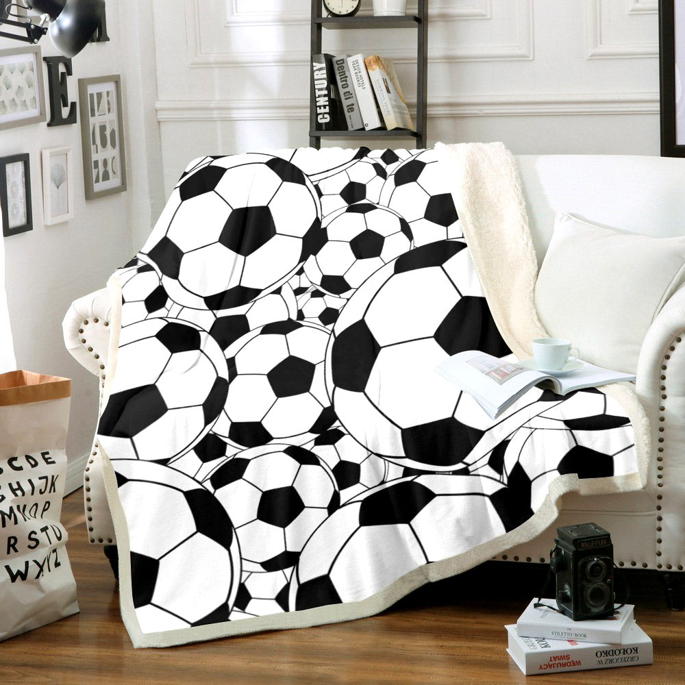 Soccer CG0612064TT Sherpa Fleece Blanket