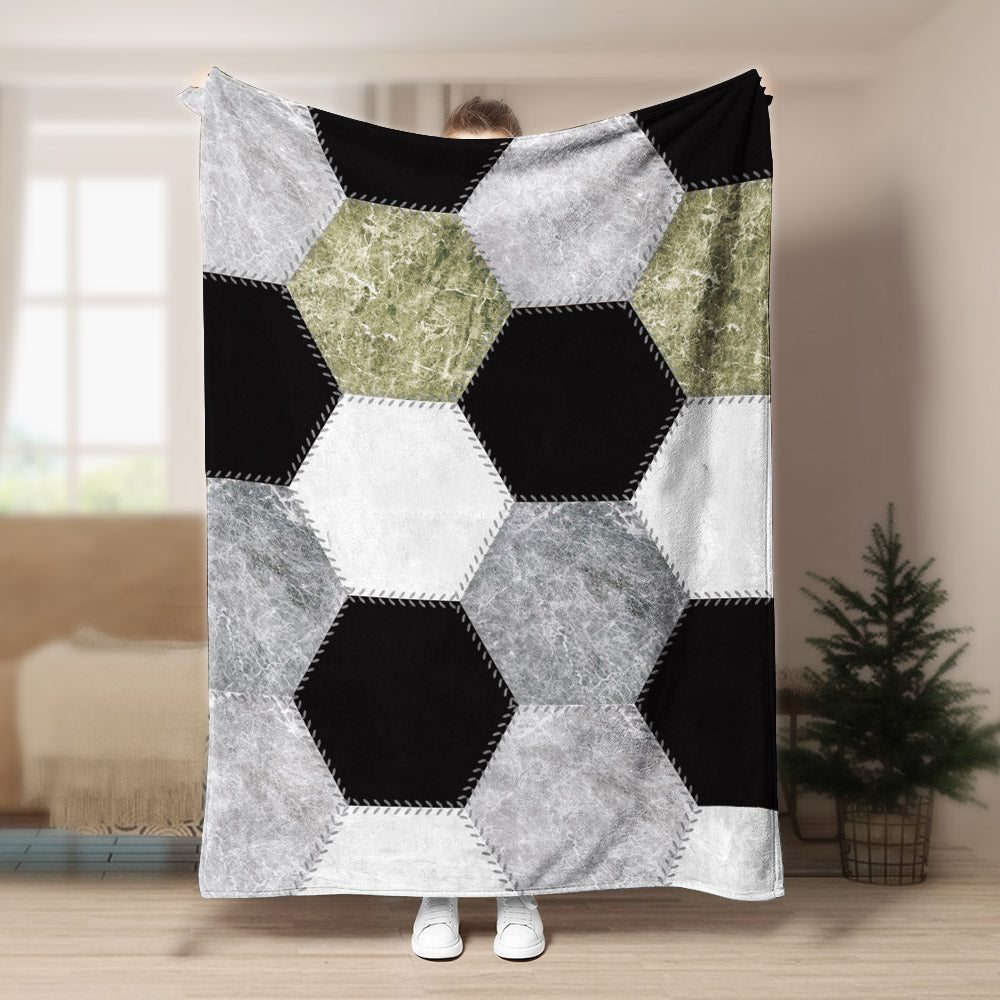 Soccer CLM140838 Sherpa Fleece Blanket