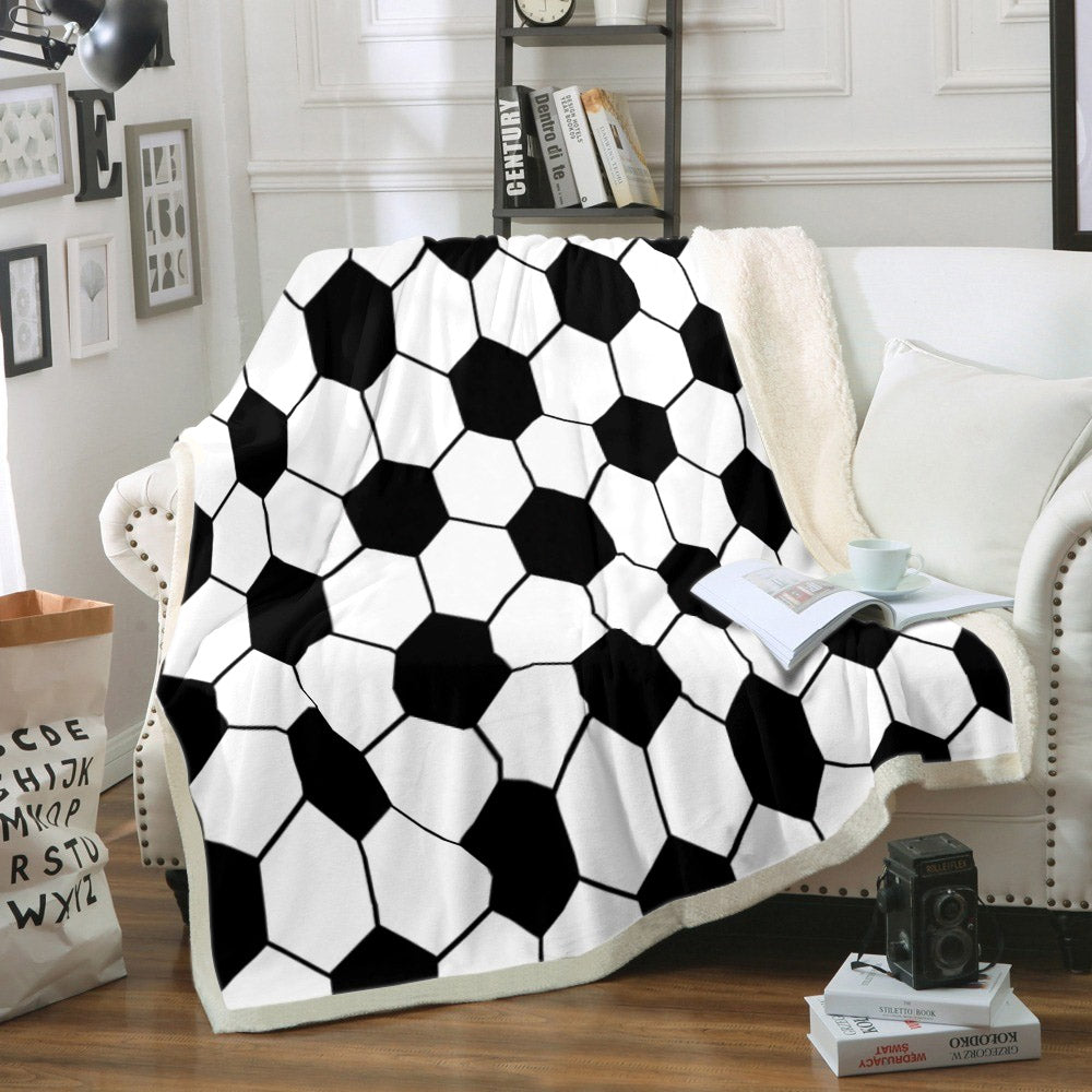 Soccer TL220845TT Sherpa Fleece Blanket