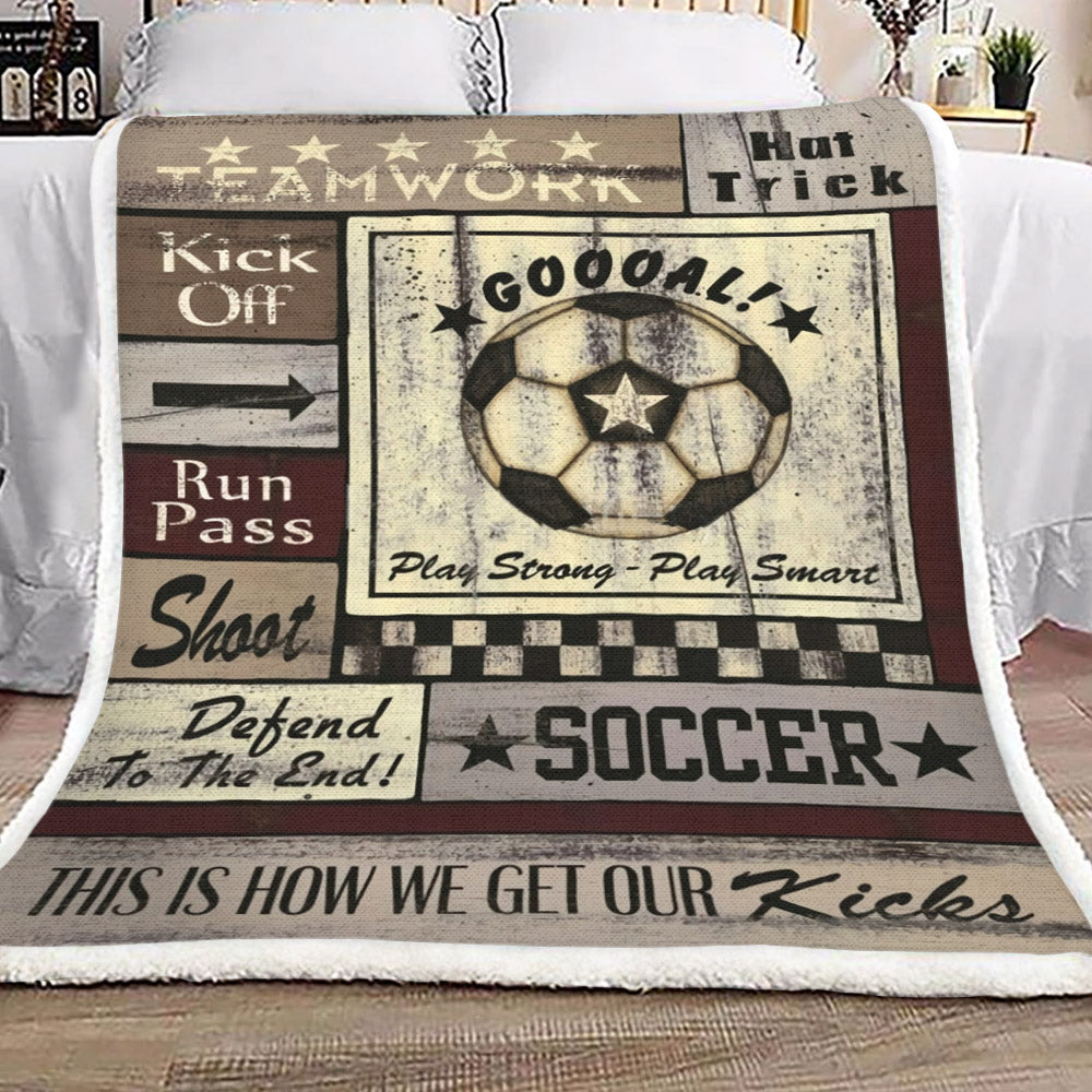 Soccer TN0710180TT Sherpa Fleece Blanket