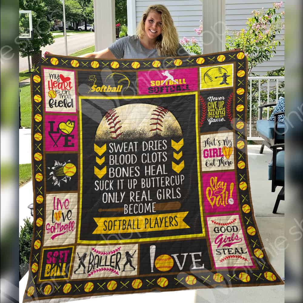 Softball CL15100371MDQ Quilt Blanket