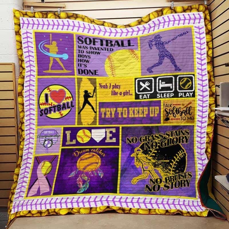 Softball CLA1610742Q Quilt Blanket