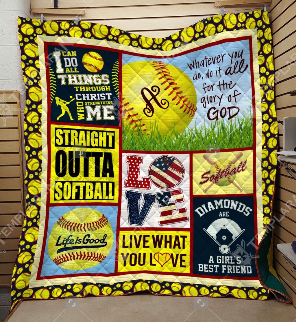 Softball CLH1312247Q Quilt Blanket