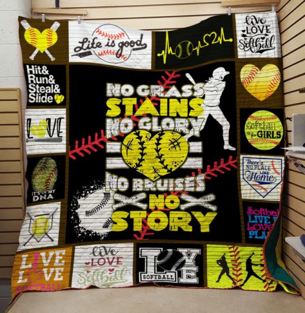 Softball CLM1510112 Quilt Blanket