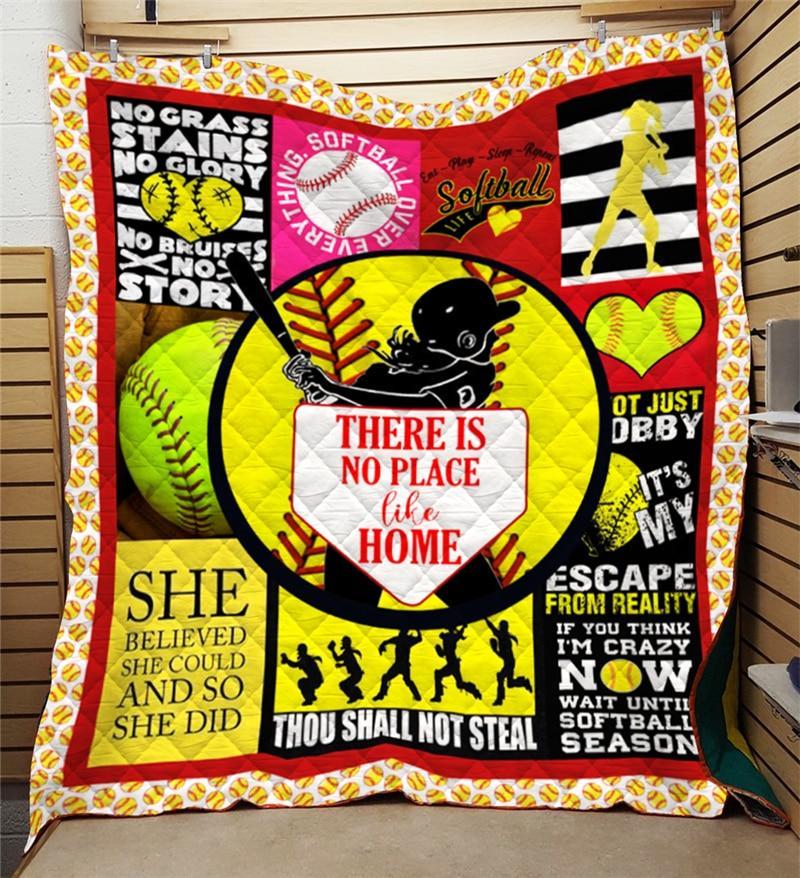 Softball CLM1510118 Quilt Blanket