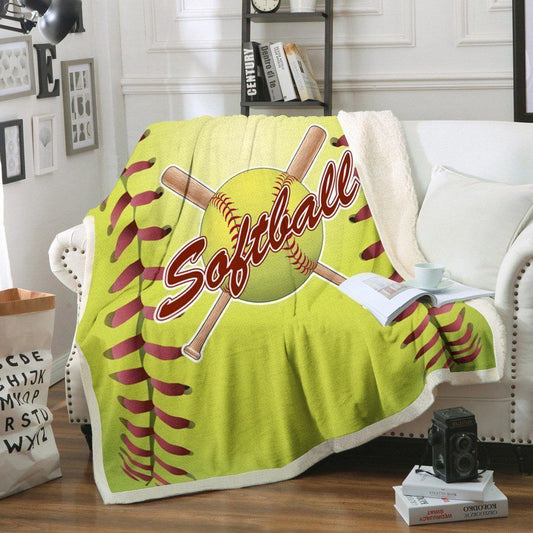 Softball NT150836F Sherpa Fleece Blanket