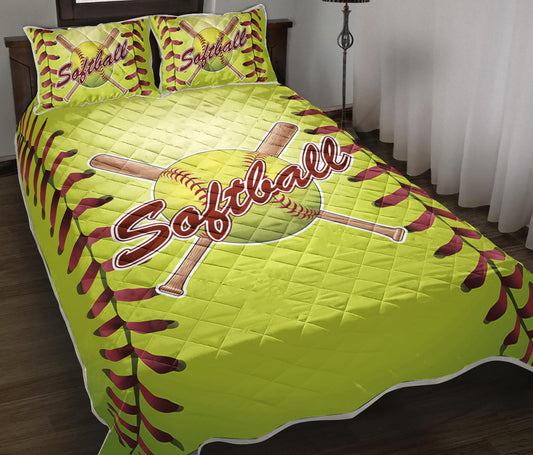 Softball Quilt Bedding Set TL130905