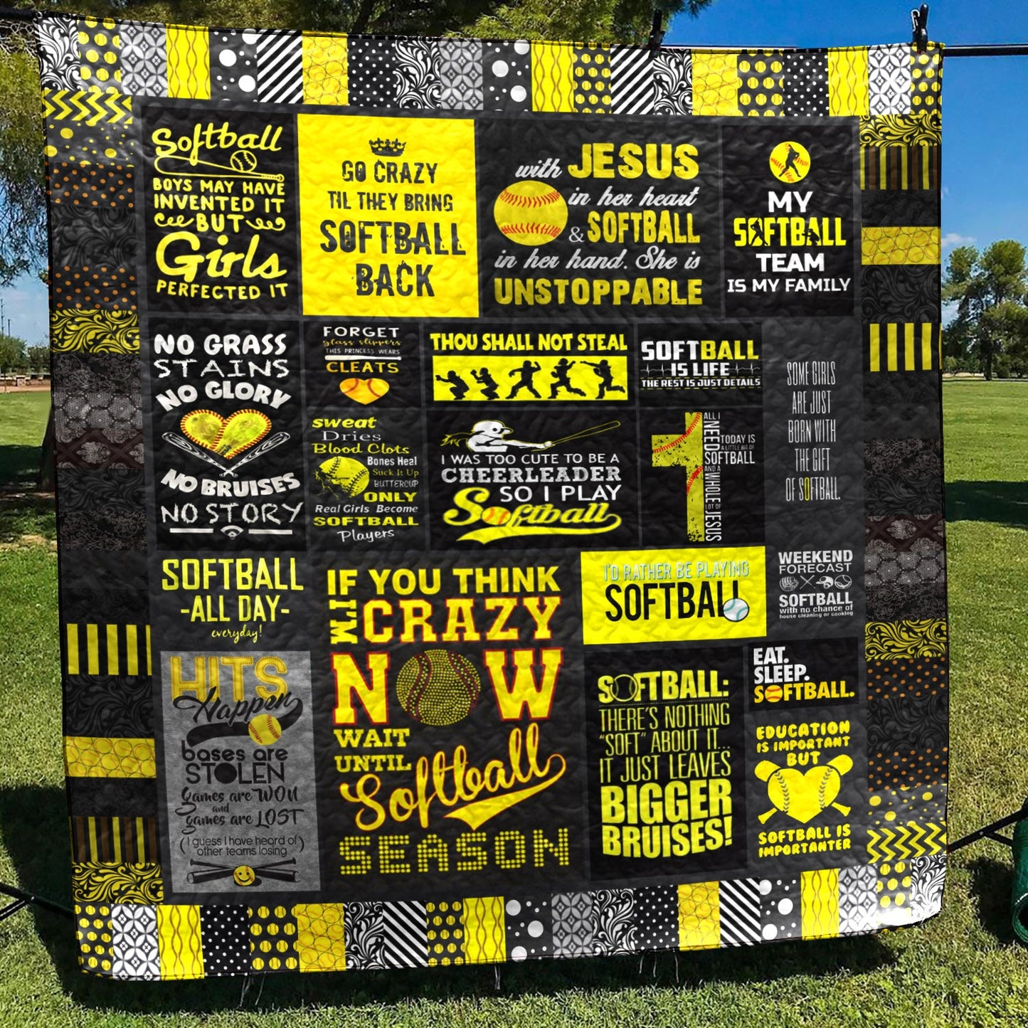 Softball TD2809836 Quilt Blanket