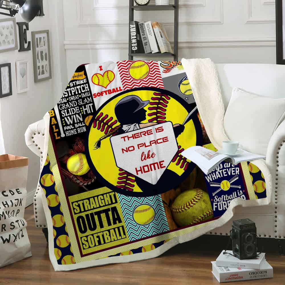 Softball CL11100168MDF Sherpa Fleece Blanket