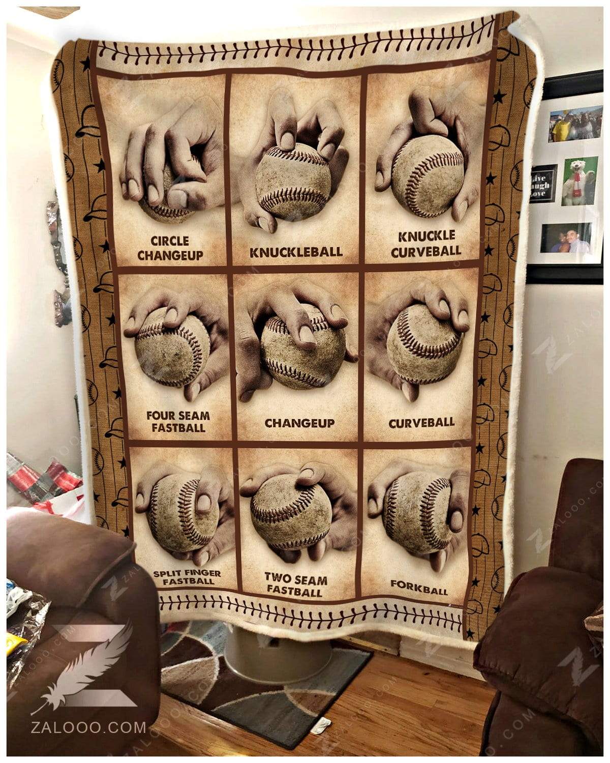 Softball CL29110693MDF Sherpa Fleece Blanket
