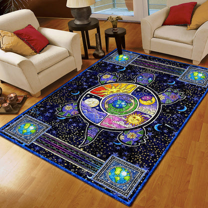 Solar System Turtle BT090891M Rug