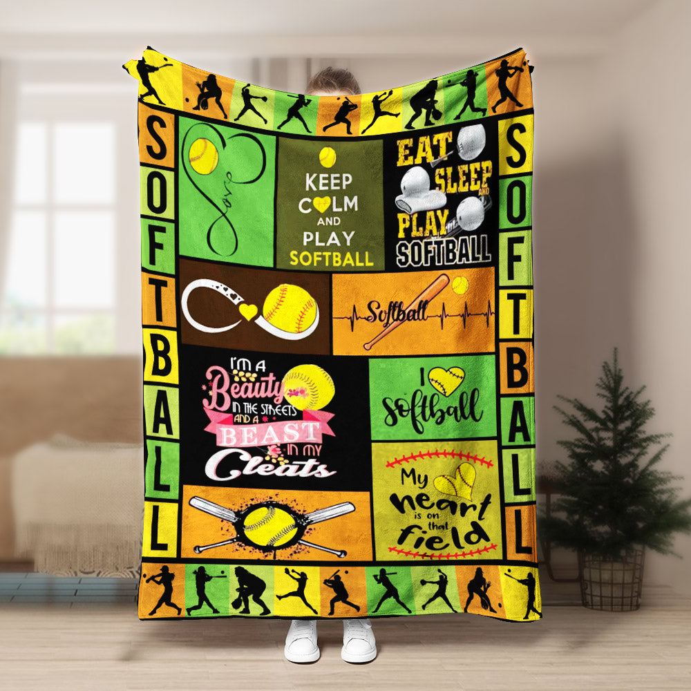 Solfball CL240888MD Sherpa Fleece Blanket