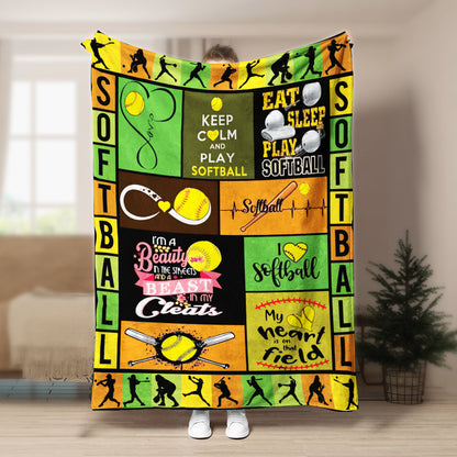 Solfball CL240888MD Sherpa Fleece Blanket