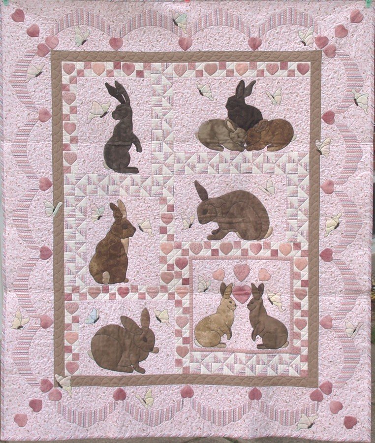 Some Bunny Loves You CLA0111738Q Quilt Blanket