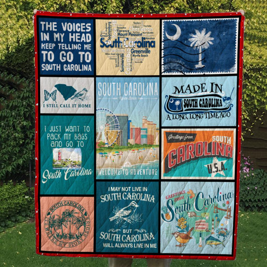 South Carolina CL14100461MDQ Quilt Blanket