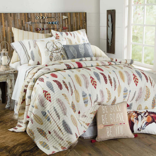 Southwest Feather CLP1210120TT Quilt Bedding Set