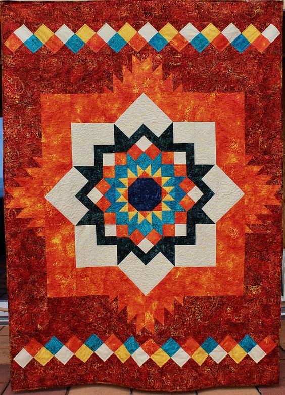 Southwest Native American CLA2510453Q Quilt Blanket