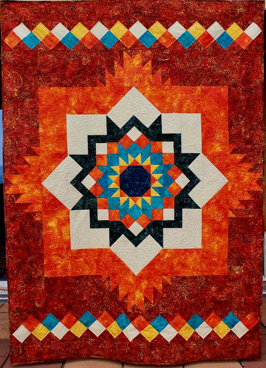 Southwest Native American CLA2510453Q Quilt Blanket