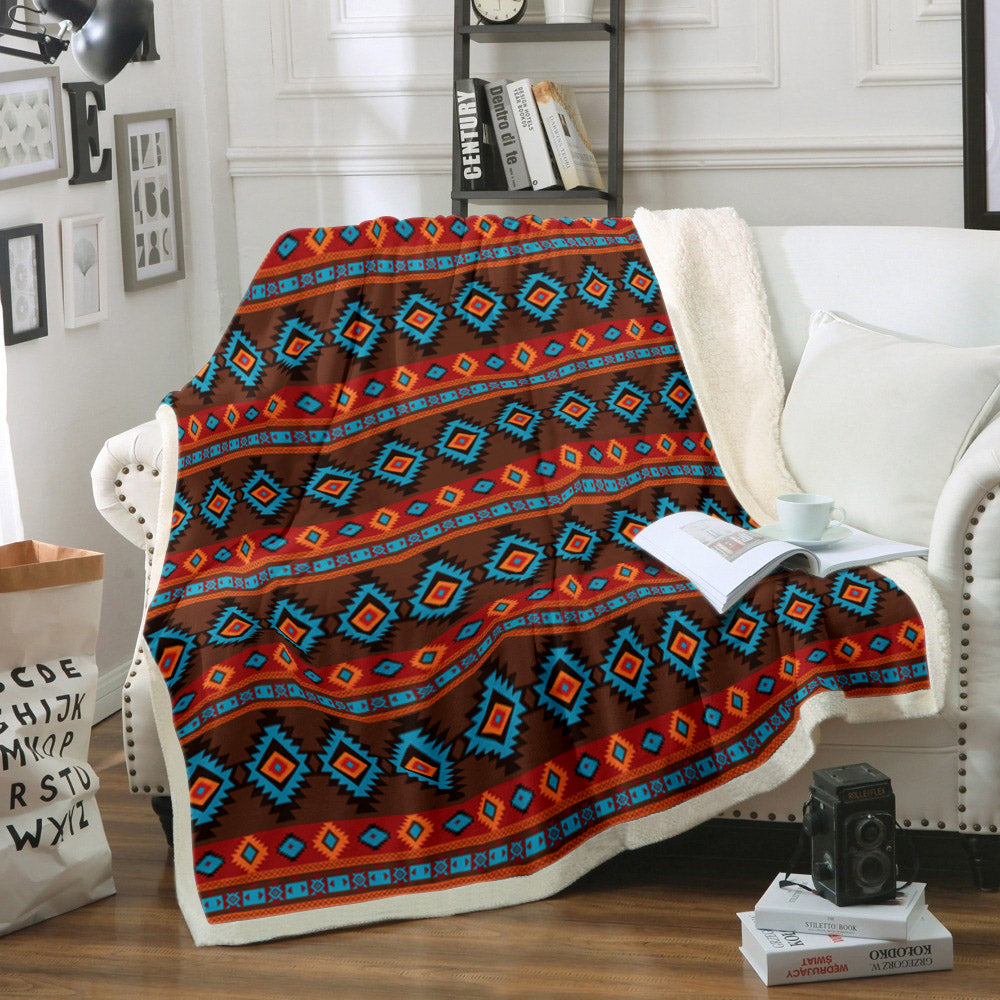Southwest Horizon CLP270861 Sherpa Fleece Blanket