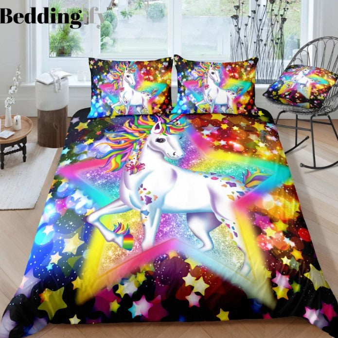 Sparkling Star Unicorn CLH1410360B Bedding Sets